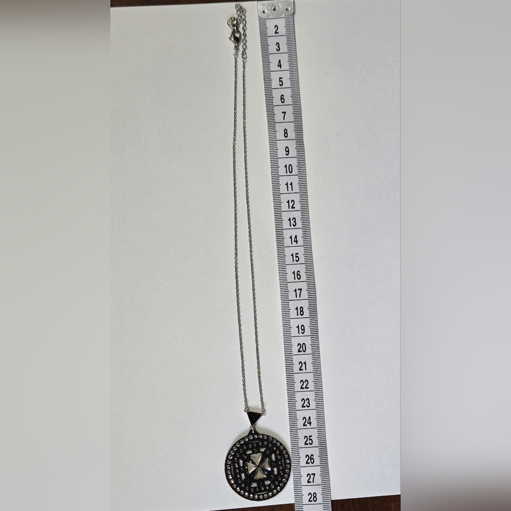 Swarovski Belle Geometric Pendant Necklace - Picture 9 of 9